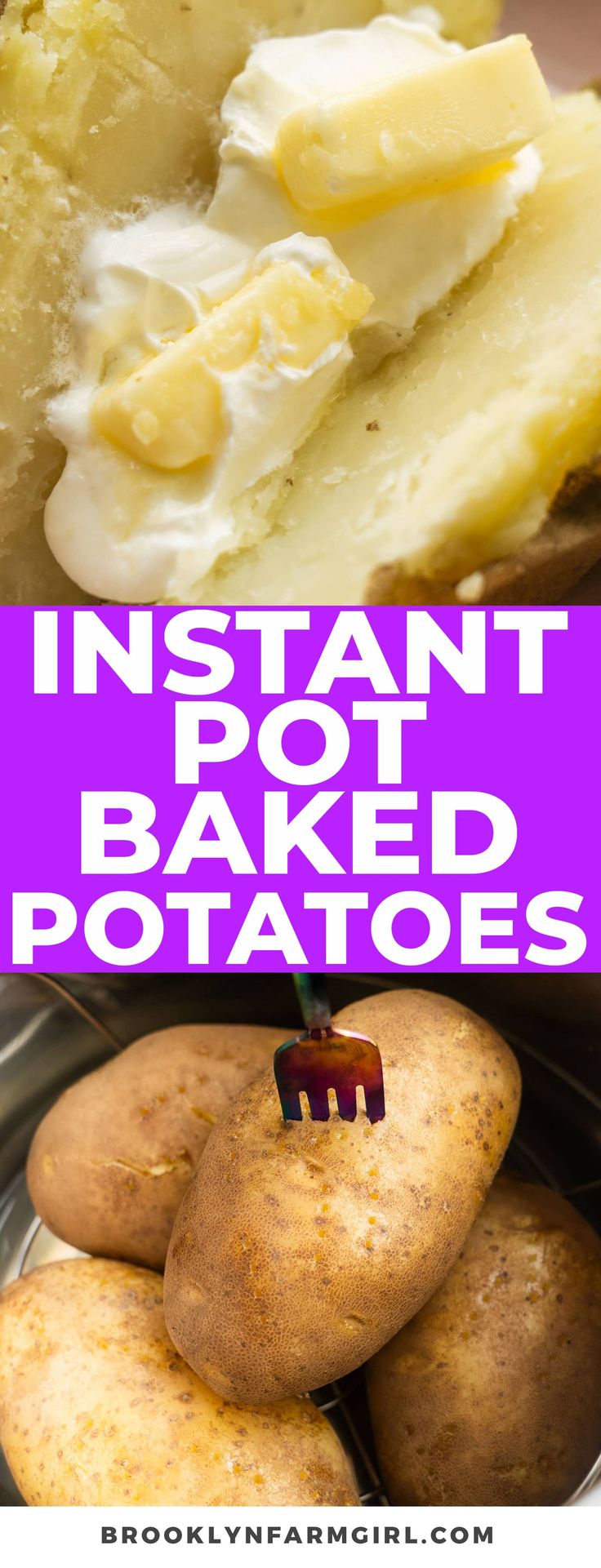 Fast & Fluffy Instant Pot Baked Potatoes in Under 20 Mins